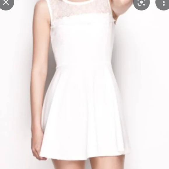 Topshop Boho White Skater Dress from Mauritius - Picture 2 of 4